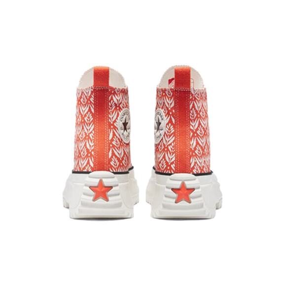Converse Run Star Hike High Summer Spirit Bright Poppy Sneakers Size W 8.5 / M 7 - Picture 4 of 13